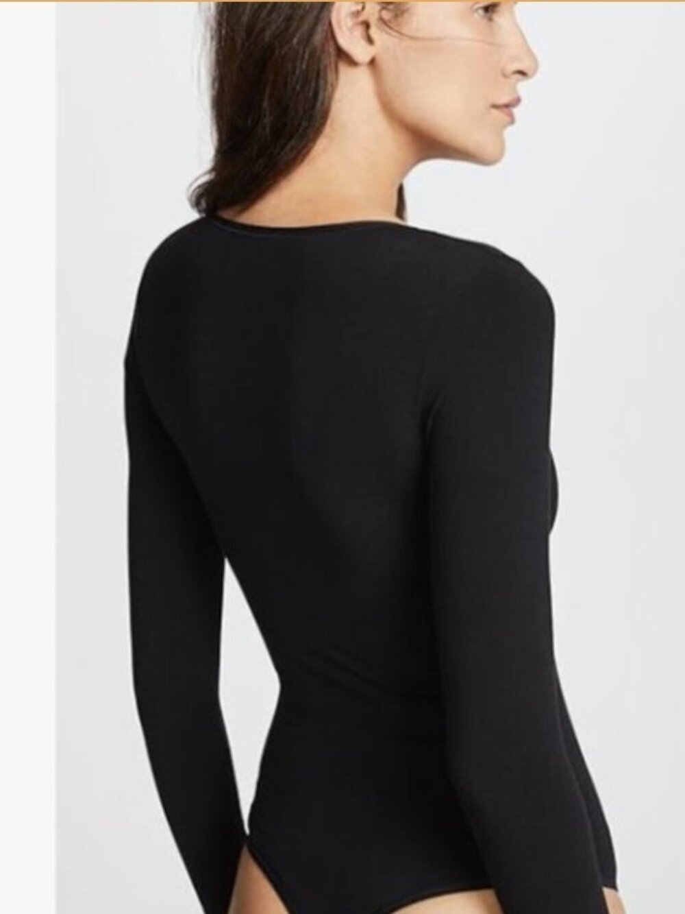 Yummie Black Long Sleeve Snap-Closure Bodysuit - Picture 8 of 8